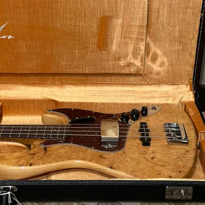 New Fender Custom Shop Artisan Maple Burl Jazz Bass, Rosewood Fingerboard, Aged Natural, Comes With Pro Setup and Ships Fast! image 20