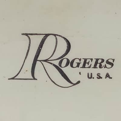 Rogers 18"White Coated Floor Tom Drum Head Big R Vintage70s Fullerton,CA Era USA image 2