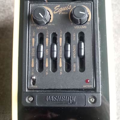 Washburn Ea200 12 string /6 string Black image 6