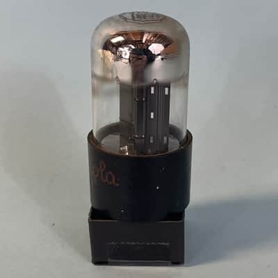 1954 Sylvania 6SN7GTA Vintage Black Plate Chrome Top Motorola Preamp Tube! T262 image 2