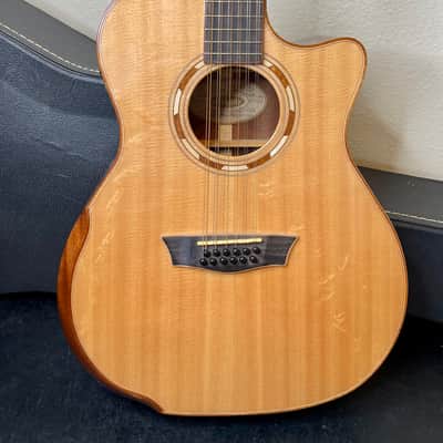 Washburn Cumberland J28S12DL 12 String Guitar Natural & Hard Case