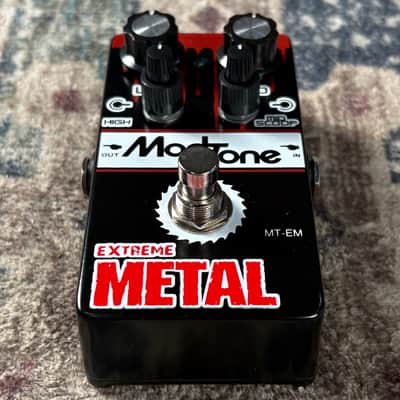 Modtone MT-EM Extreme Metal True Bypass Guitar Effect Pedal W/ Original Box & Paperwork! image 4