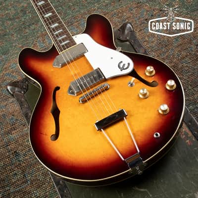 1990 Epiphone Casino Sunburst Pre-Elitist made in Japan w/hard case image 6