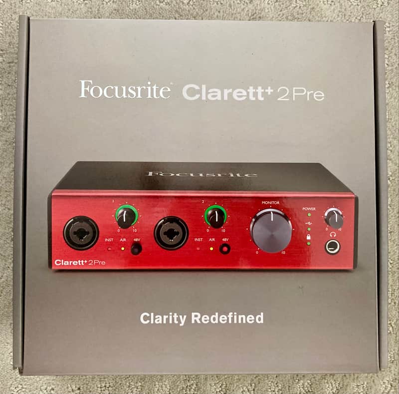 Focusrite Clarett+ 2Pre USB-C Audio Interface 2021 - Present - Red image 1