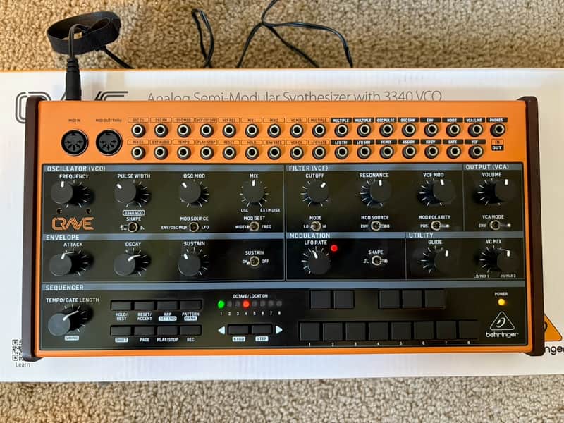 Behringer Crave Analog Semi-Modular Synthesizer 2019 - Present - Orange image 1