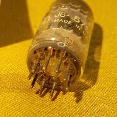 G.E. 5751 black plate triple mica AT1000 TESTED Vacuum Tube dual triode 1954-1959 image 11