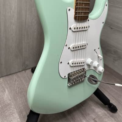 Fender Squier Affinity Stratocaster Electric Guitar Surf Green image 10