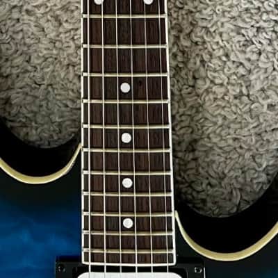 Dean MDX Electric Guitar, Quilt Maple, Trans Blue Burst Finish, Model MDX QM TBB image 7