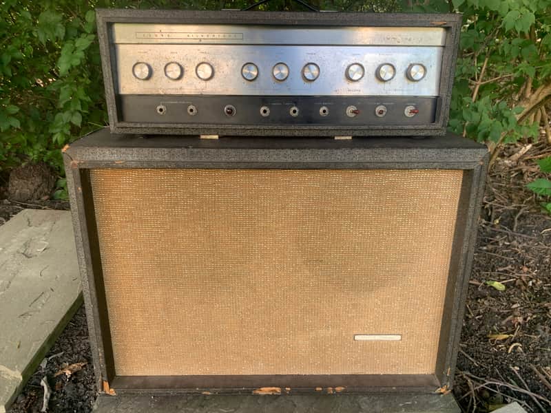 Silvertone Model 1484 Twin Twelve 60-Watt 2x12 Piggyback 1960s - Gray image 1