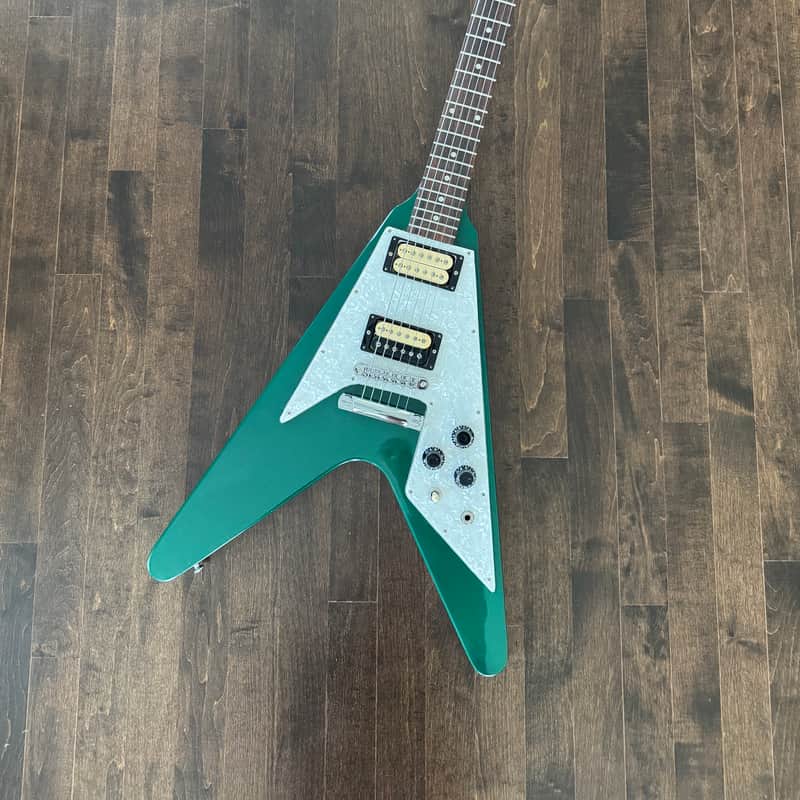 Gibson Flying V 2009 - Green sparkle