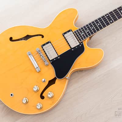 2002 Epiphone Elite 1963 ES-335 Dot Natural w/ Open Book Headstock, Case & Tag, Japan Terada image 1