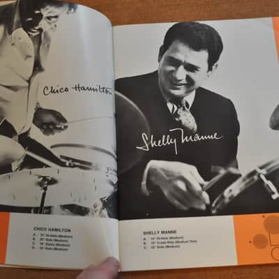Zildjian Set-Ups of Famous Drummers vintage catalog booklet brochure 1969 image 7