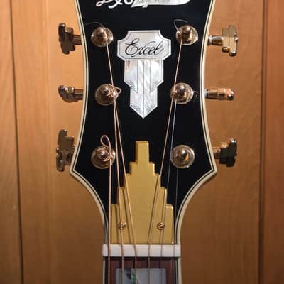 D'Angelico Excel EXL-1 Hollow Body Archtop with Rosewood Fretboard 2018 - Natural-Clear image 4