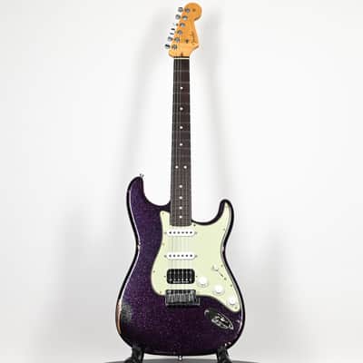 Fender Custom Shop Custom Deluxe Stratocaster w/ Seymour Duncan SH4B Humbucker, Relic/ Closet Classic Hardware- Magenta Sparkle 2026 (R147174) image 2