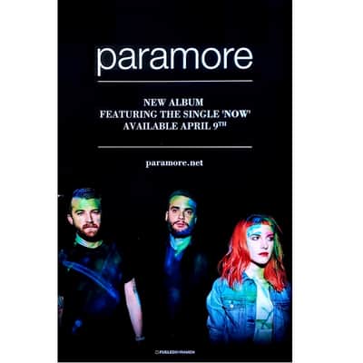 PARAMORE S/T Ltd Ed RARE Tour Poster! Fall Out Boy PVRIS TONIGHT ALIVE PANIC AT THE DISCO NO DOUBT image 2