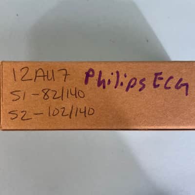 Vintage Philips ECG 12AU7A ECC82 Long Plate Halo Getter Tube! T162 image 7