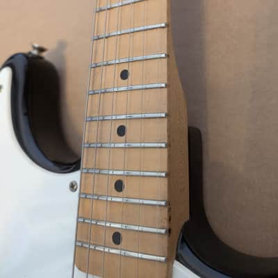 2004 Squier by Fender 51 Strat/Tele Hybrid Electric Guitar - Black Maple Neck image 6