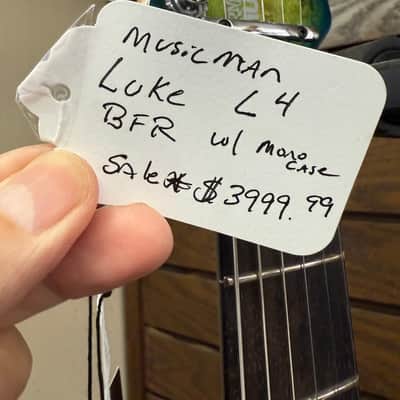 Ernie Ball Music Man Luke 4 BFR HSS 2025 - Green Tide image 6