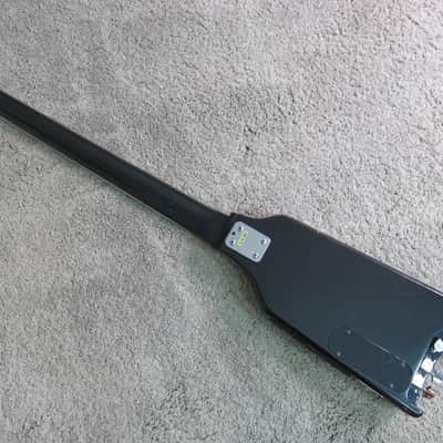 Vintage 1980s Hohner Hondo Cort Alien Headless Bass Guitar Black Clean Kramer Duke Clone image 11