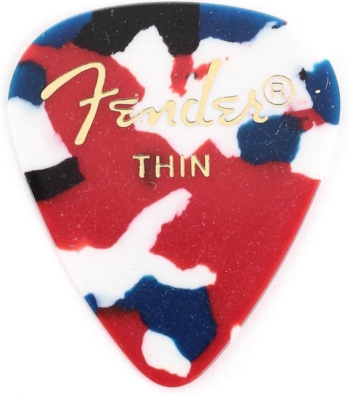 Fender 351 Shape Premium Picks Thin Abalone/Confetti image 1