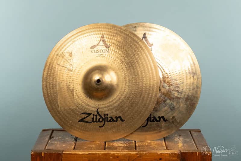 Used Zildjian A Custom Hi Hats - 14" image 1
