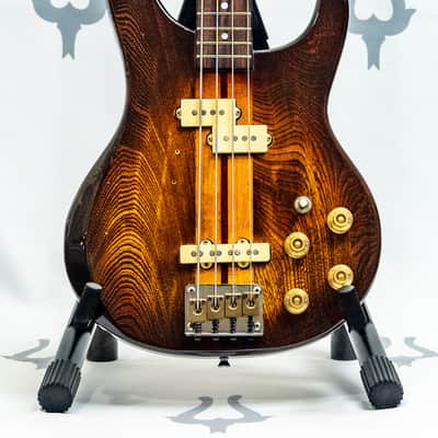 1981 Washburn SB40, SB-40 Bass Tobacco Sunburst (Brown) Neckthrough image 3