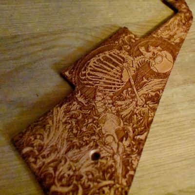 Handcrafted Cherrywood Pickguard for Gibson Les Paul Studio & Historic '59 – Laser-Engraved Custom Design image 3