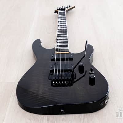 2008 Jackson Stars Soloist SL-TN01EMG Trans Black w/ Flame Maple Top, EMG 81 & Floyd Rose, Japan image 11