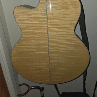 D'Angelico Excel Mott Grand Auditorium Cutaway Acoustic Bass with Electronics 2010s - Natural image 6