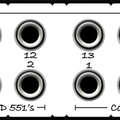 5 - Pack Blank Patch Bay Labels Compatible with Behringer PX3000 by Trace Audio image 4