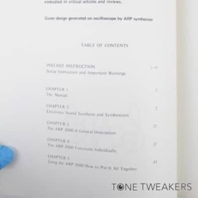 ARP 2600 OWNERS MANUAL Synthesizer model text book guide VINTAGE SYNTH DEALER image 5