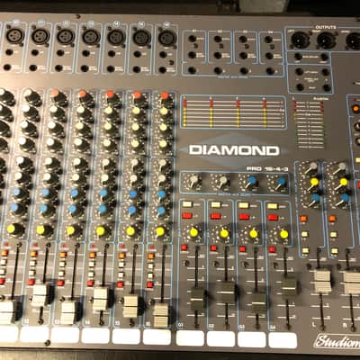 Diamond Studiomaster Pro 16-4-3 Analog Mixer with Unitec Hard Case image 3