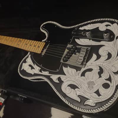 1997 Fender Telecaster American Standard w/Waylon Jennings-style Custom Leather Cover/Wrap & Hard Case image 17