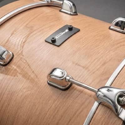 Dolby Electronic 3pc Drum Set 22” Bass Natural Wood for Roland Alesis image 2