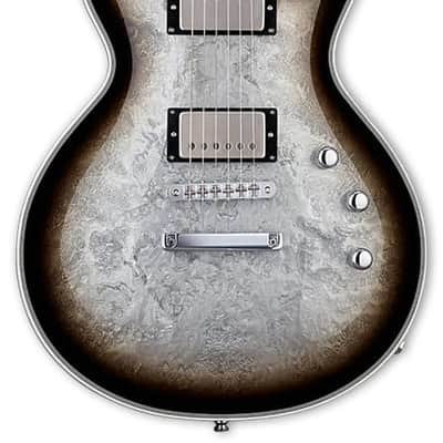ESP ECLIPSE CUSTOM Silver Liquid Metal Burst w/Case image 1