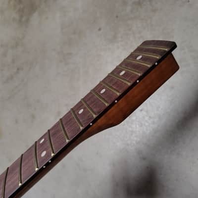 Flame Roasted Maple Tele Neck fits fender Telecaster body 22 frets modern image 4
