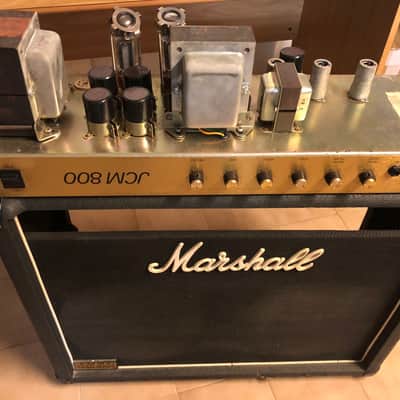 Marshall JCM 800 Lead Series Model 4103 100-Watt Master Volume 2x12 Combo 2203 1984s - Black image 2