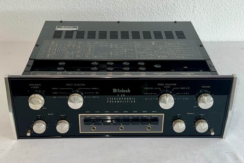 One Owner, 1976 McIntosh C-28 Preamplifier Serviced, Cleaned, Includes Original L14 Wood Case, Box, Warranty Card & Receipt !