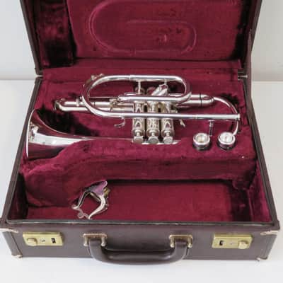 1992 Besson Sovereign BE-928 GS Silver Plated Cornet with Case - Superb! image 14
