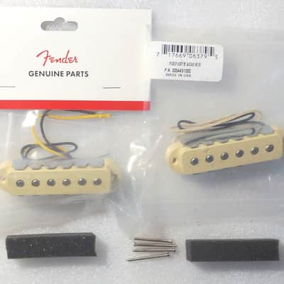 Fender® Mod Shop '62 Jaguar Bridge & Neck Pickup Set~With Screws/Spacers~USA~6.3k-6.7k Ohm~Brand New image 1