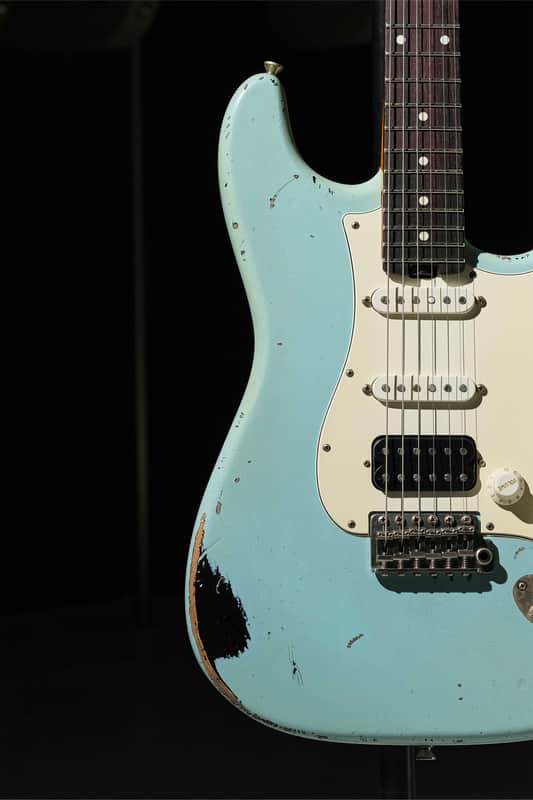 ICONIC Solana Studio JC Series - Sonic Blue over Black | Reverb
