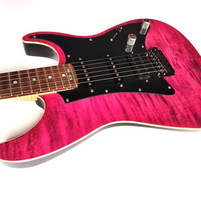 (made in Ukraine) Gavrylenko Modern Custom (Suhr inspired) '2022 Magenta Pink w/GigBag image 3