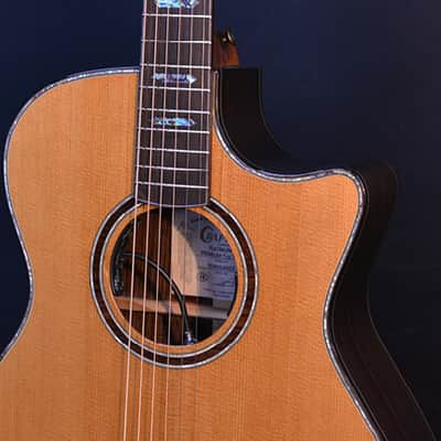 Crafter Platinum Premium Tce VVS OM Acoustic Guitar Top Back Solid Dual Source Pickup image 2