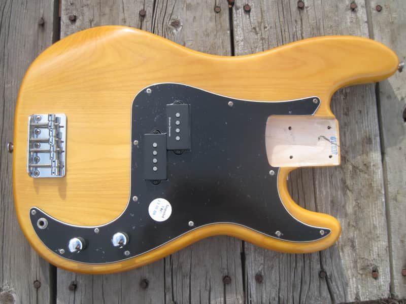 Fender Squier Precision Bass Body 2010 Natural/Amber | Reverb Finland
