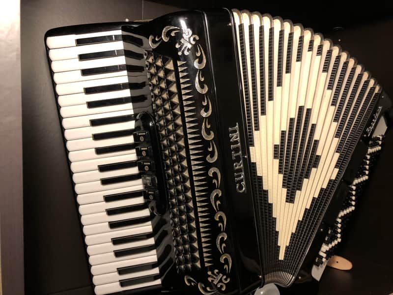 Curtini Accordion 120 Bass Italy - black image 1