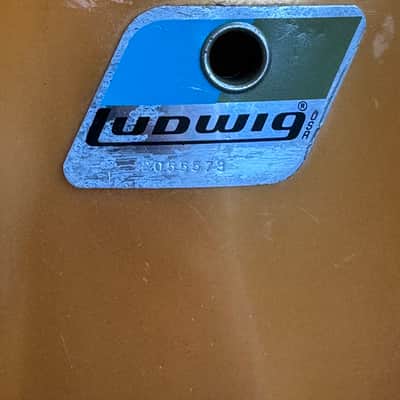 Ludwig Vintage 70s 80s Concert Tom Drum - 12” x 8” 70s - Gold Silk image 10