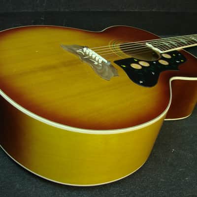 Vintage Made In Japan J-200 Jumbo Acoustic Guitar Ibanez Matsumoko MIJ J200 w/Bag image 5
