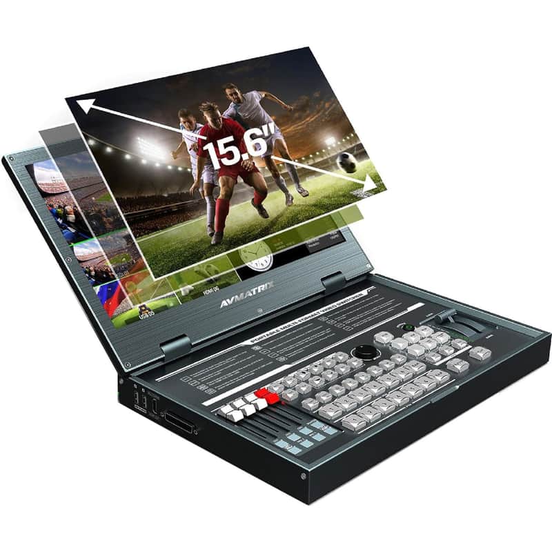 Avmatrix PVS0615 all in 1 6CH 15.6" LCD Multiformat Video Switcher video record image 1