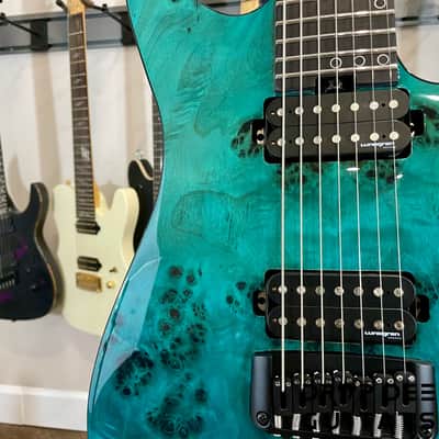 Schecter Keith Merrow KM-7 MK-III Artist L 7-String Electric Guitar-Lagoon Fade image 5