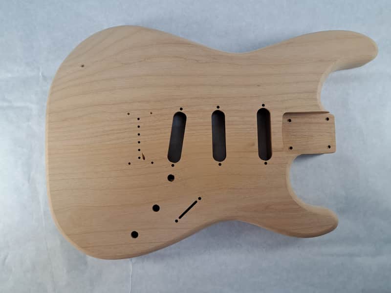 Unfinished Alder SSS Hardtail guitar body - fits Fender Strat Stratocaster necks J2395 image 1